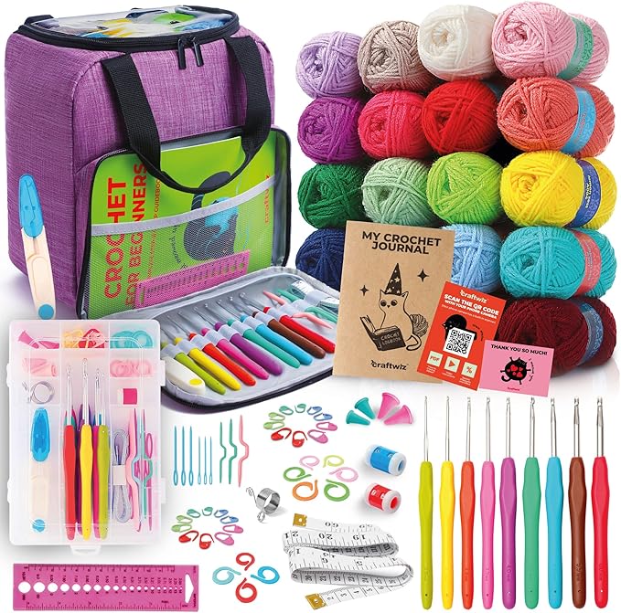 Craftwiz Complete Crochet Kit for Beginners, CW-CCK-23 - Image 1