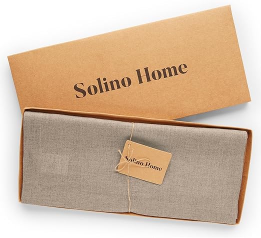 Linen Table Runner & Sofa Cover Set | Natural Wrinkle, Washed Vintage Look, Dustproof & Anti-Slip - Image 1