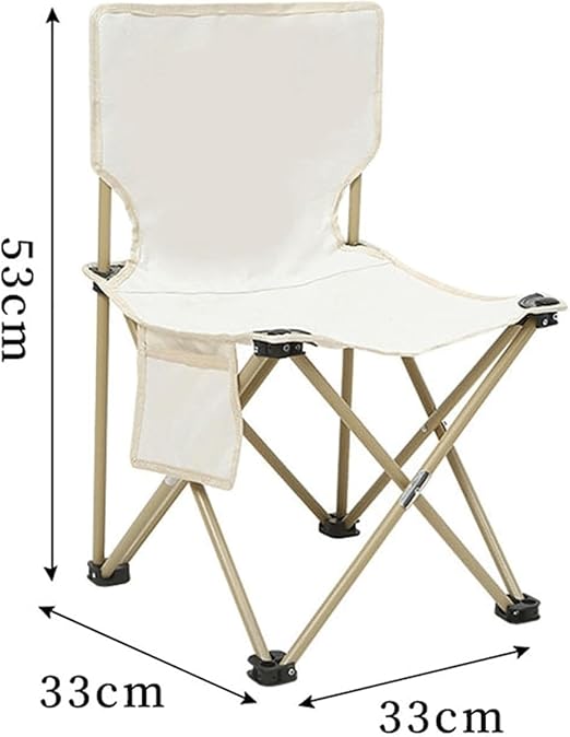 Folding Camping Chair Basic Model | Steel Tube Frame, 600D Oxford Fabric, Holds 100kg - Image 1