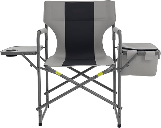 Premium Folding Camping Chair | Thickened Steel Frame, High Back with Pillow, Side Table