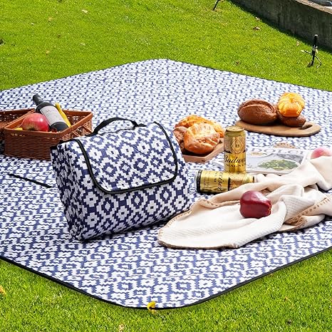 Portable Picnic Mat 150x200cm | Oxford Cloth Backing, Moisture-Proof, Machine Washable