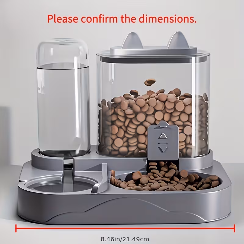 Pet Automatic Feeder Mechanical Timer | No Batteries Needed, Gravity Fed - Image 1