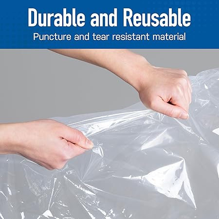 Vacuum Storage Bags Medium 4-Pack | Manual Air Removal, Pump NOT Included, Double Zipper Seal - Image 1