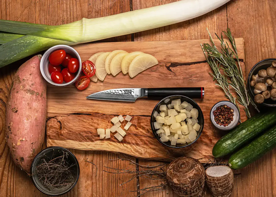 5-Piece Damascus Kitchen Knife Set | Premium VG10 Steel, Professional Chef Knife Gift Set - Image 1
