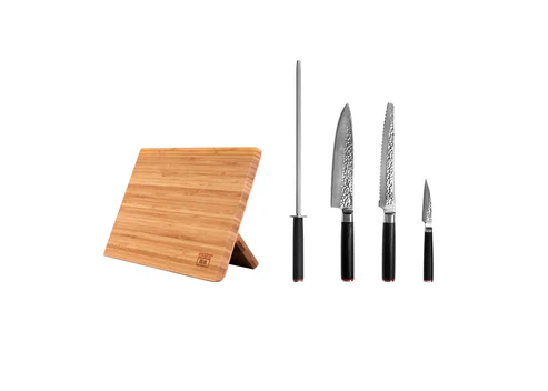 5-Piece Damascus Kitchen Knife Set | Premium VG10 Steel, Professional Chef Knife Gift Set