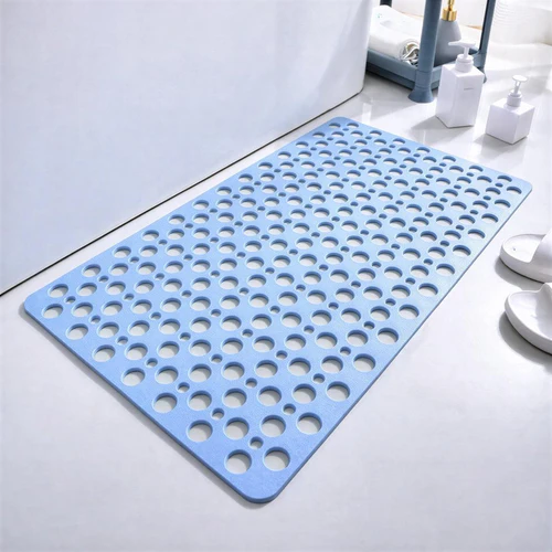 Silicone Bath Mat 40x70cm | Fast Draining, Strong Suction Cups, BPA-Free - Image 1